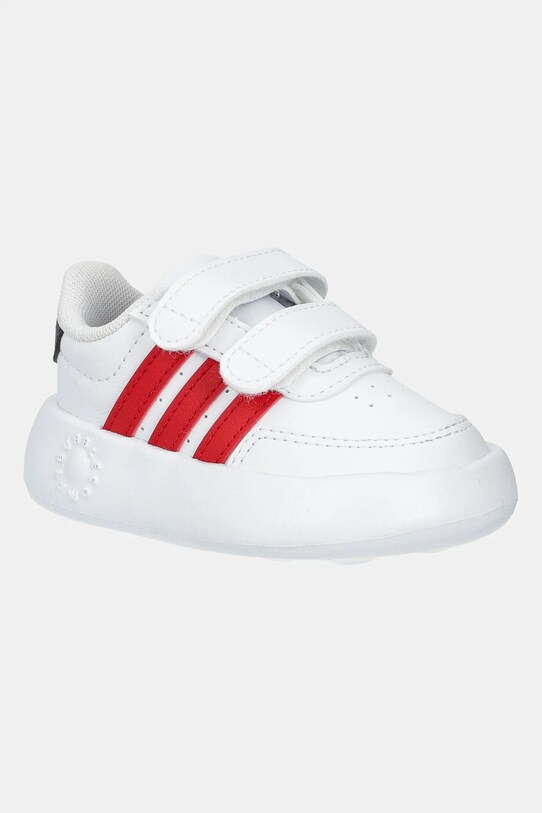 Παιδικά αθλητικά παπούτσια adidas BREAKNET 2.0 απομίμηση λείου δέρματος λευκό JH6678