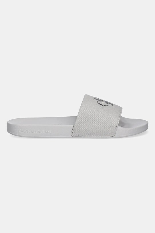 Παντόφλες Calvin Klein Jeans SLIDE MONOGRAM YM0YM01271 γκρί SS25