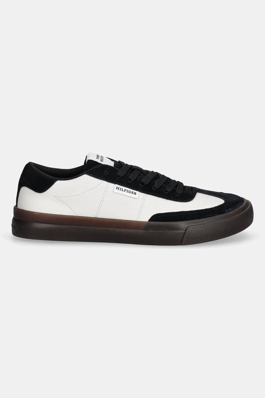 Δερμάτινα αθλητικά παπούτσια Tommy Hilfiger TH CUPSET SUMMER LTH FM0FM05487 λευκό SS25