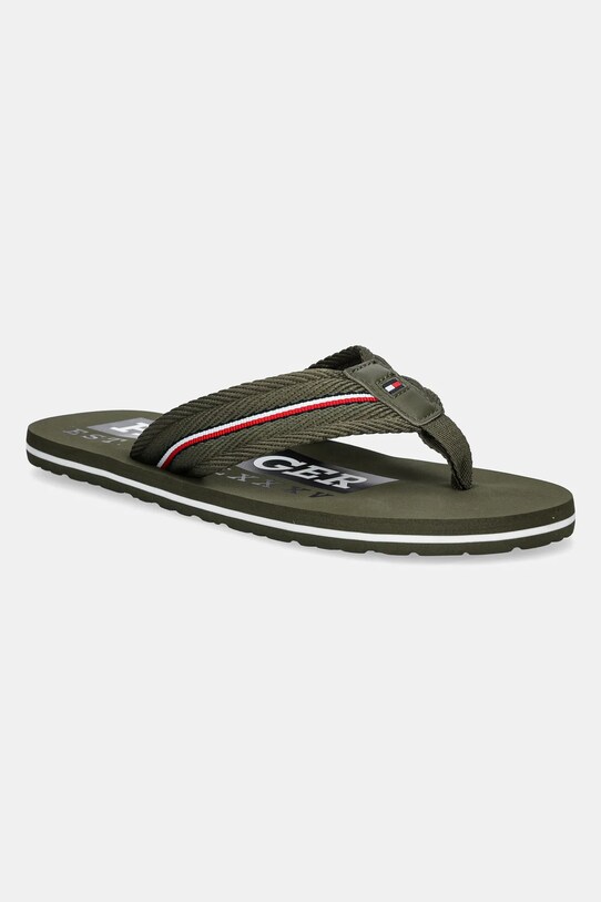 Σαγιονάρες Tommy Hilfiger CORPORATE HILFIGER BEACH SANDAL πράσινο FM0FM05436
