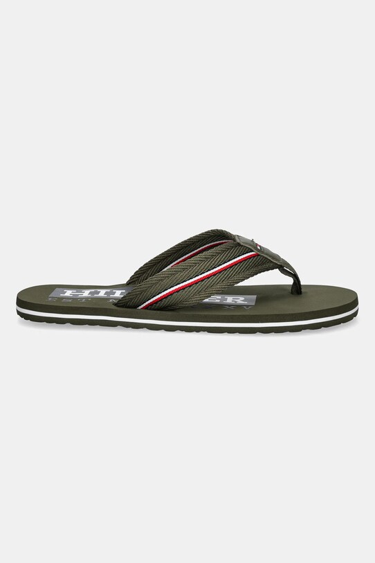 Σαγιονάρες Tommy Hilfiger CORPORATE HILFIGER BEACH SANDAL FM0FM05436 πράσινο SS25