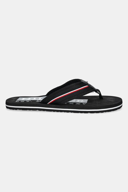 Σαγιονάρες Tommy Hilfiger CORPORATE HILFIGER BEACH SANDAL FM0FM05436 μαύρο SS25