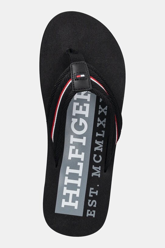 Σαγιονάρες Tommy Hilfiger CORPORATE HILFIGER BEACH SANDAL μαύρο FM0FM05436