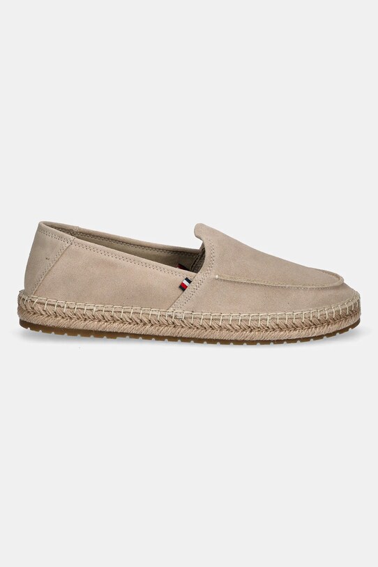 Εσπαντρίγιες σουέτ Tommy Hilfiger HILFIGER FLEX ESPA SUEDE LOAFER FM0FM05392 μπεζ SS25