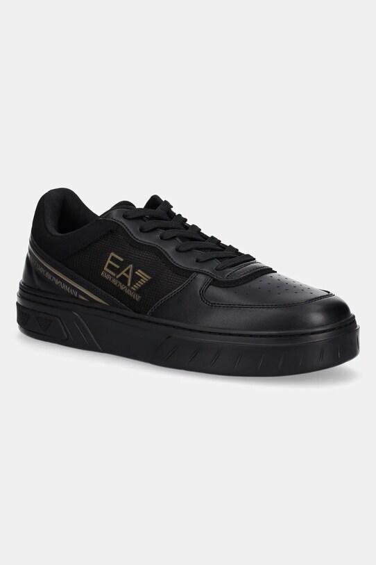 Αθλητικά EA7 Emporio Armani απομίμηση λείου δέρματος μαύρο XK374.X8X173