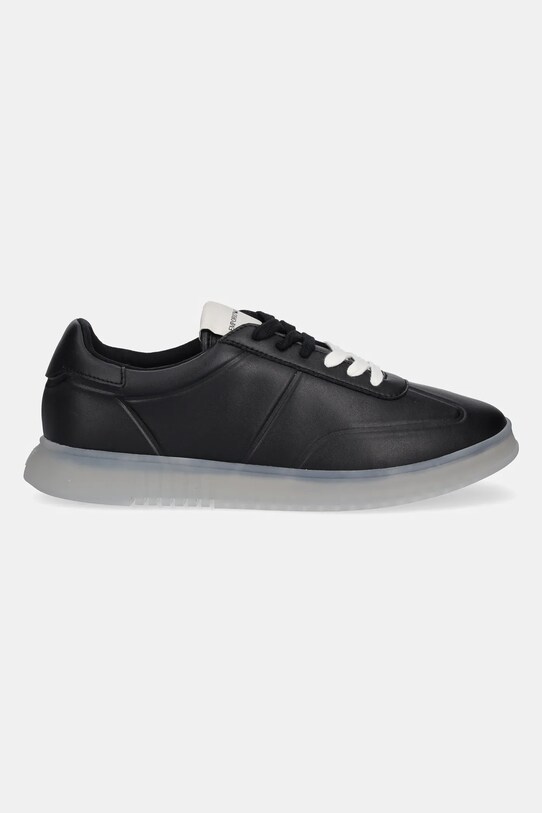 Δερμάτινα αθλητικά παπούτσια Emporio Armani X4X694.XF846.00002 μαύρο SS25