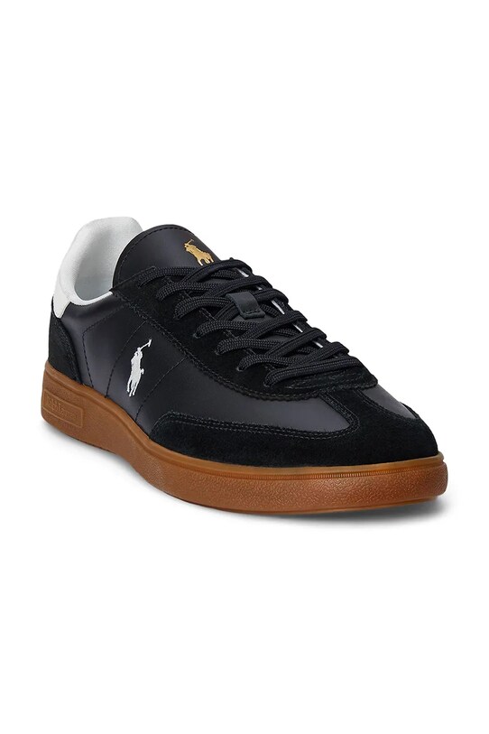 Δερμάτινα αθλητικά παπούτσια Polo Ralph Lauren Bedford Pp 809961181002.001 μαύρο SS25