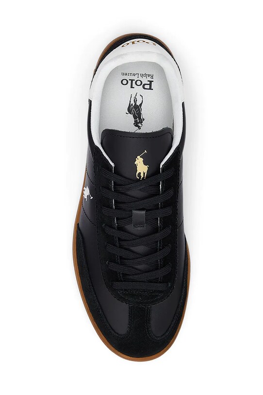 Δερμάτινα αθλητικά παπούτσια Polo Ralph Lauren Bedford Pp μαύρο 809961181002.001