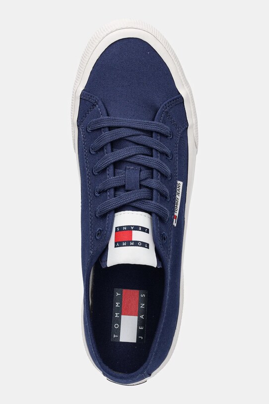 Πάνινα παπούτσια Tommy Jeans LACE UP CANVAS COLOR σκούρο μπλε EM0EM01543