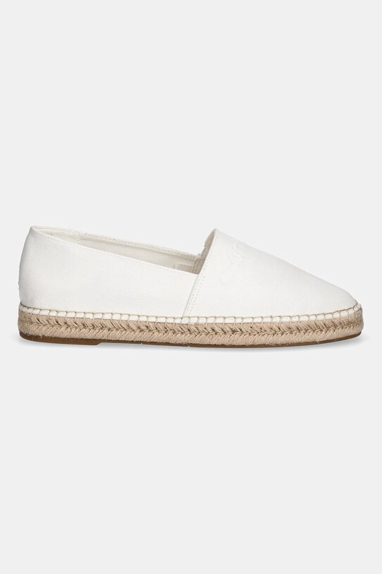 Εσπαντρίγιες Calvin Klein ESPADRILLE CV LOGO HM0HM01808 λευκό SS25