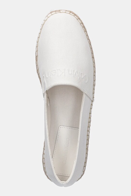 Εσπαντρίγιες Calvin Klein ESPADRILLE CV LOGO λευκό HM0HM01808