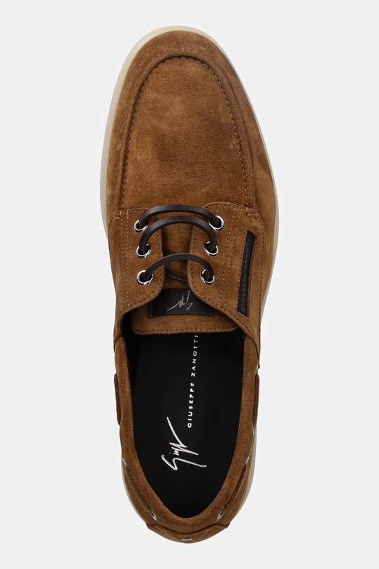 Σουέτ κλειστά παπούτσια Giuseppe Zanotti Berth καφέ EU50002.009