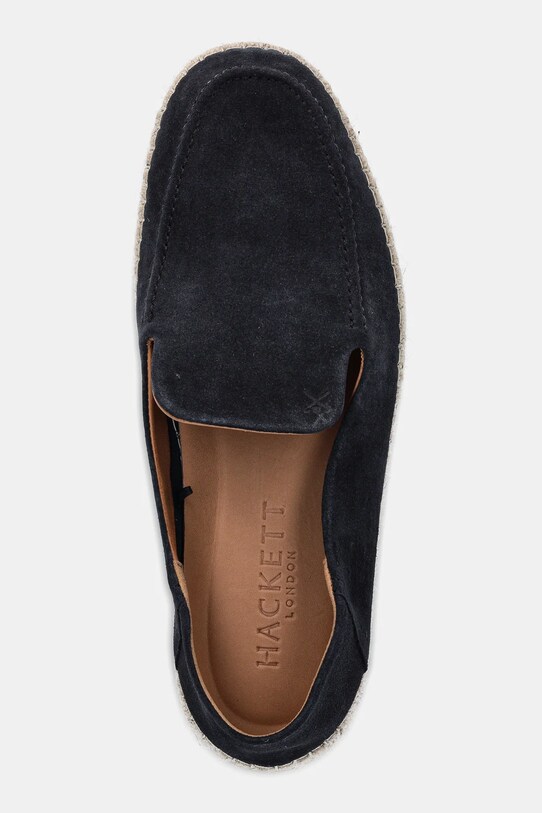 Εσπαντρίγιες σουέτ Hackett London ALTEA LOAFER σκούρο μπλε HMS21491