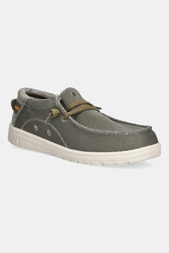 Κλειστά παπούτσια Jeep SAMOA WALLABEE KNIT υφασμάτινο πράσινο JM51030A