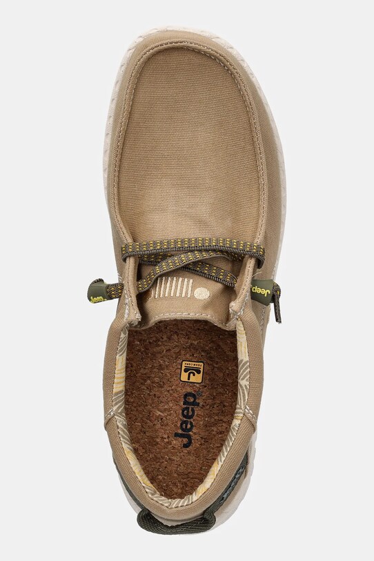 Κλειστά παπούτσια Jeep SAMOA WALLABEE CVS μπεζ JM51032A