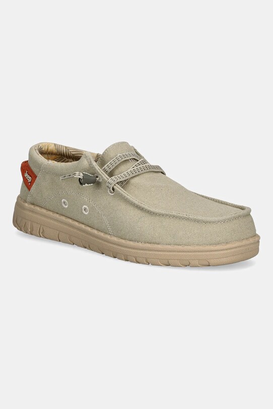 Κλειστά παπούτσια Jeep SAMOA WALLABEE CVS υφασμάτινο μπεζ JM51032A