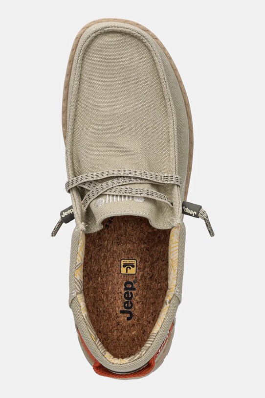Κλειστά παπούτσια Jeep SAMOA WALLABEE CVS μπεζ JM51032A