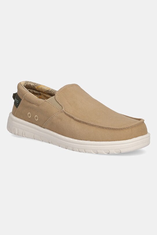 Πάνινα παπούτσια Jeep SAMOA SLIP ON CVS slip on καφέ JM51033A