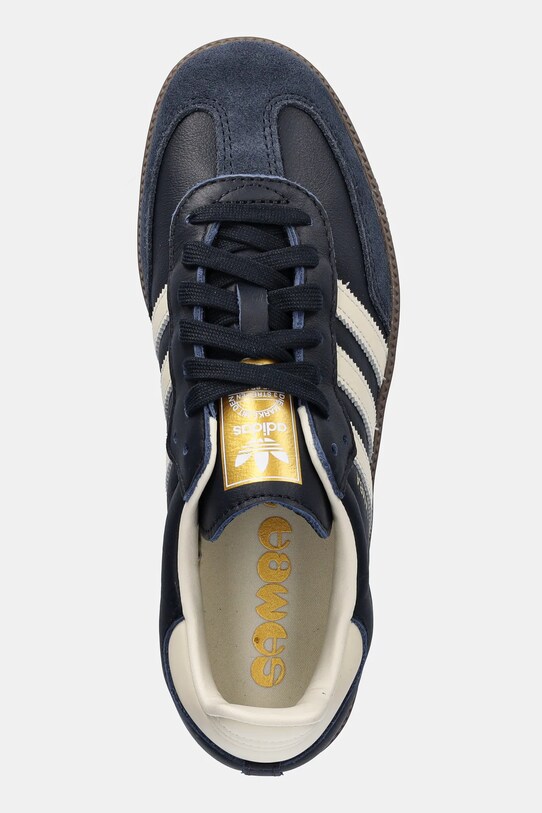 Δερμάτινα αθλητικά παπούτσια adidas Originals Samba OG σκούρο μπλε ID2056