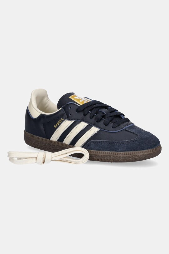 Δερμάτινα αθλητικά παπούτσια adidas Originals Samba OG ID2056 σκούρο μπλε