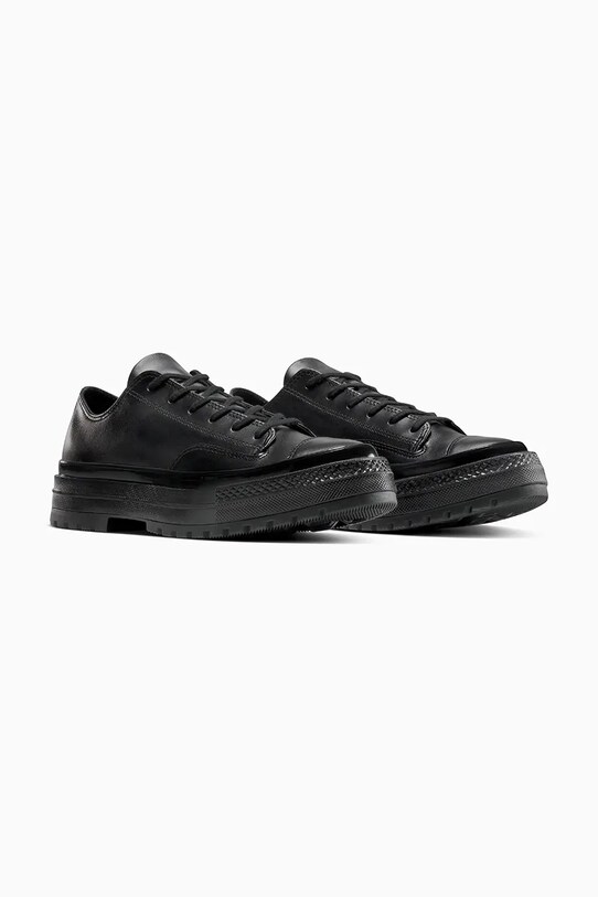 Δερμάτινα ελαφριά παπούτσια Converse Chuck 70 National A14188C μαύρο SS25