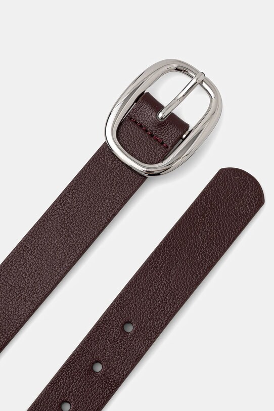 Ζώνη Sisley 6GYWWL02T μπορντό SS25