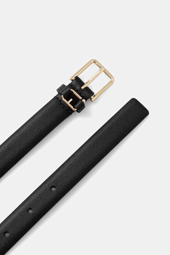 Δερμάτινη ζώνη Furla WC00099.BX2045.O6000 μαύρο SS25