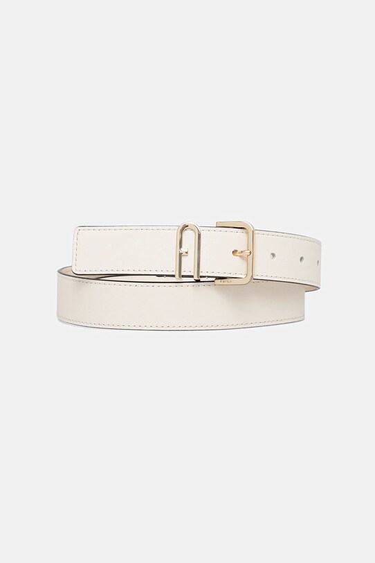 Δερμάτινη ζώνη Furla μπεζ WC00078.AX0733.PNN00