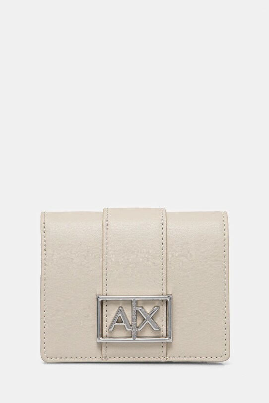 Πορτοφόλι Armani Exchange απομίμηση λείου δέρματος μπεζ XW000360.AF12039