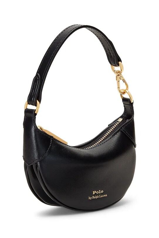 Αξεσουάρ Δερμάτινη τσάντα Polo Ralph Lauren 427938050 μαύρο