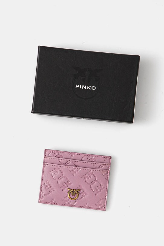 Αξεσουάρ Δερμάτινη θήκη για κάρτες Pinko 103762.A1YB μωβ