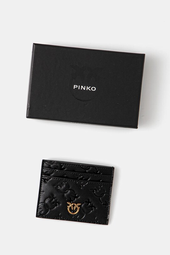 Αξεσουάρ Δερμάτινη θήκη για κάρτες Pinko 103762.A1YB μαύρο