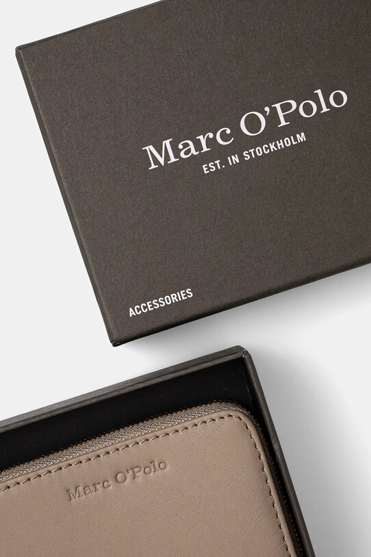 Δερμάτινο πορτοφόλι Marc O'Polo μπεζ 41119905102141