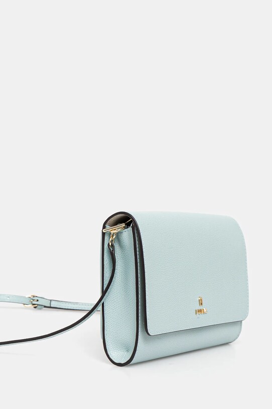 Δερμάτινη τσάντα Furla WE00675.ARE000.AQ000 τιρκουάζ SS25