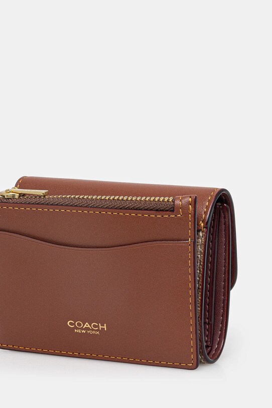 Πορτοφόλι Coach CAN48 καφέ SS25