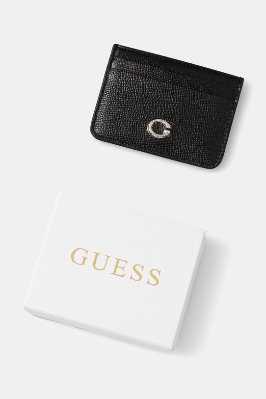 Αξεσουάρ Δερμάτινη θήκη για κάρτες Guess RW1762.P5201 μαύρο