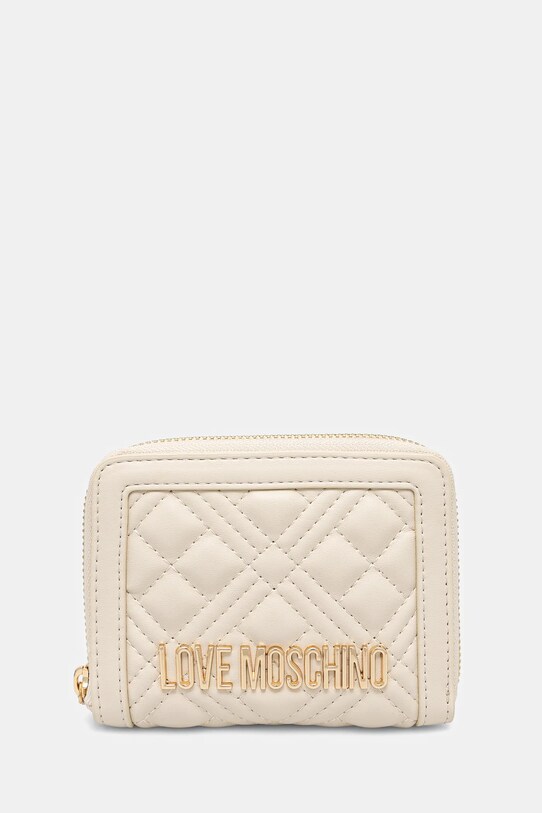 Πορτοφόλι Love Moschino απομίμηση λείου δέρματος μπεζ JC5710PP0MLA0110