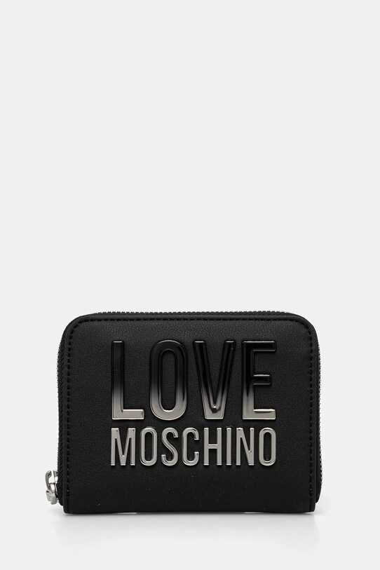 Πορτοφόλι Love Moschino απομίμηση λείου δέρματος μαύρο JC5732PP0MKD000B