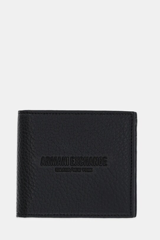 Πορτοφόλι Armani Exchange απομίμηση λείου δέρματος μαύρο XM000167.AF11931