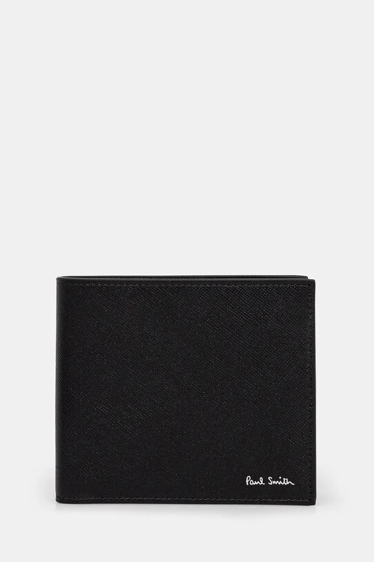 Πορτοφόλι Paul Smith λείο δέρμα μαύρο M1A.4832.PHBALL
