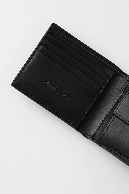 Δερμάτινο πορτοφόλι Calvin Klein Jeans LV04G1013G μαύρο SS25
