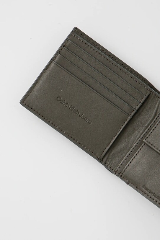 Δερμάτινο πορτοφόλι Calvin Klein Jeans LV04G1022G πράσινο SS25