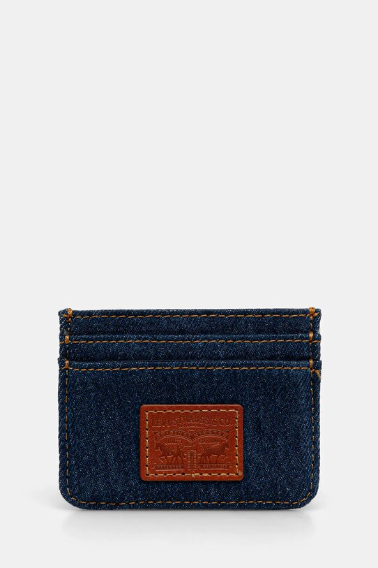 Θήκη για κάρτες Levi's απλικέ σκούρο μπλε 0020B.0000