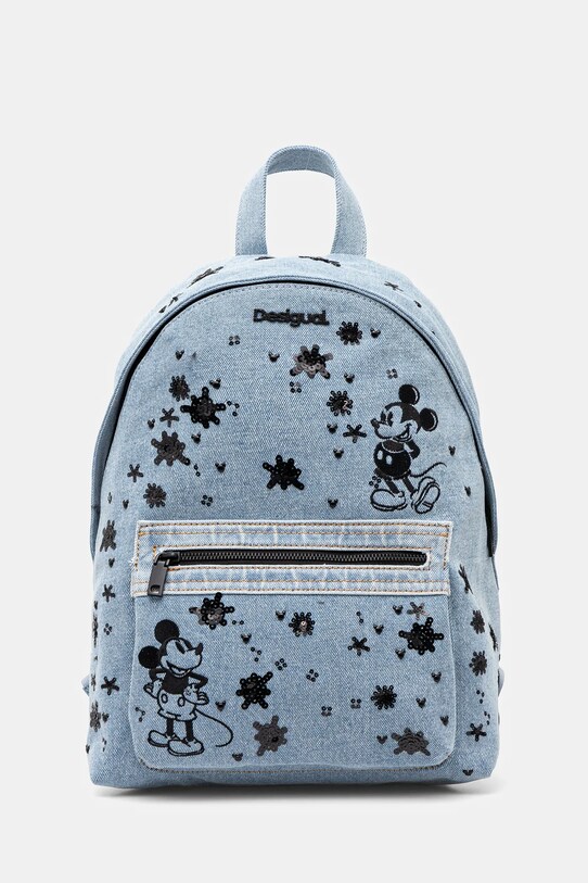 Σακίδιο πλάτης Desigual MICKEY SPL απλικέ μπλε 25SAKD03