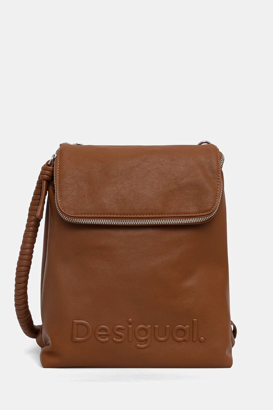 Σακίδιο πλάτης Desigual HALF HAMPTON CAMEL συνθετικό καφέ 25SAKP33