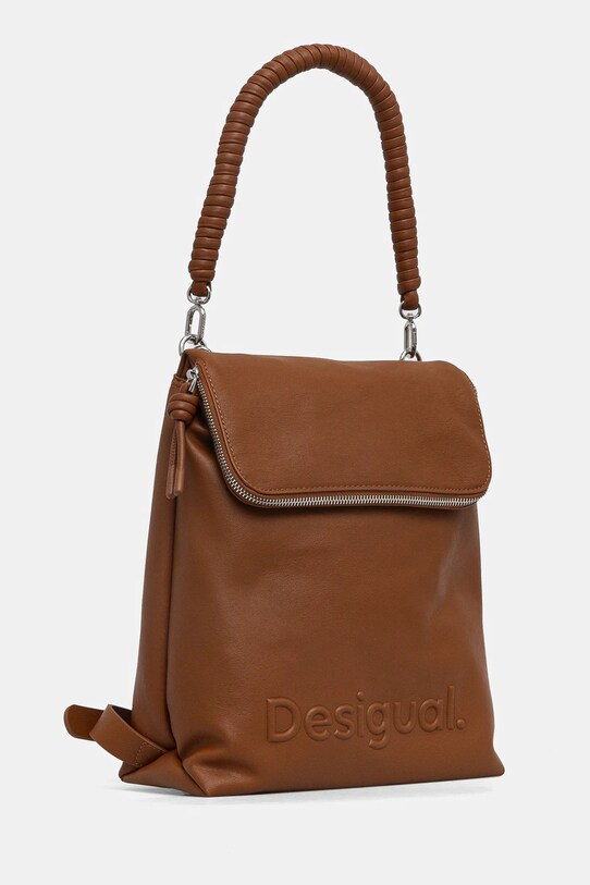 Σακίδιο πλάτης Desigual HALF HAMPTON CAMEL 25SAKP33 καφέ SS25