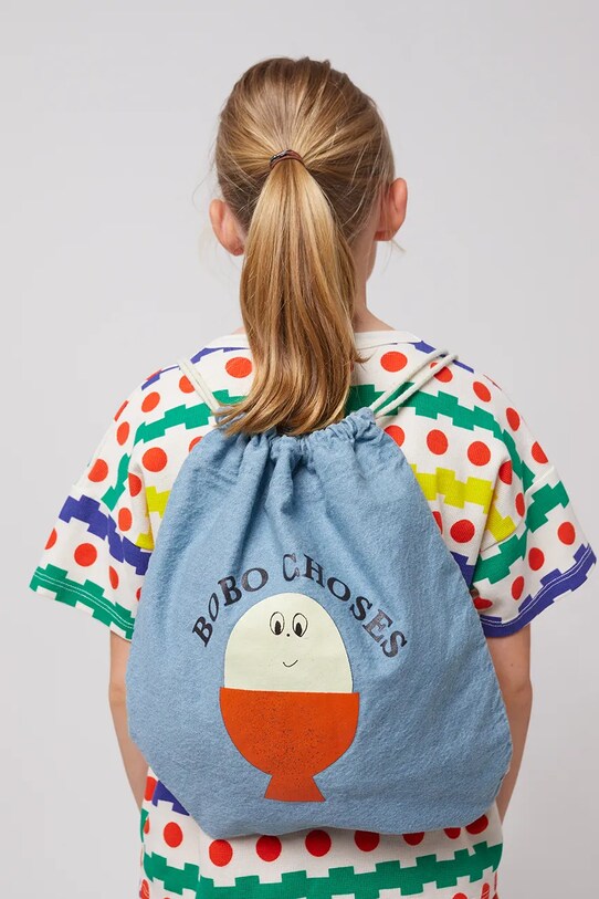 Παιδικό σακίδιο Bobo Choses Morning Egg υφασμάτινο μπλε 125AI027