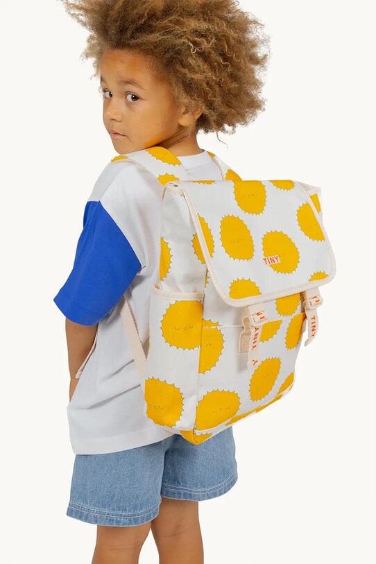 Παιδικό σακίδιο Tinycottons SUN BACKPACK στάμπα μπεζ SS25.401