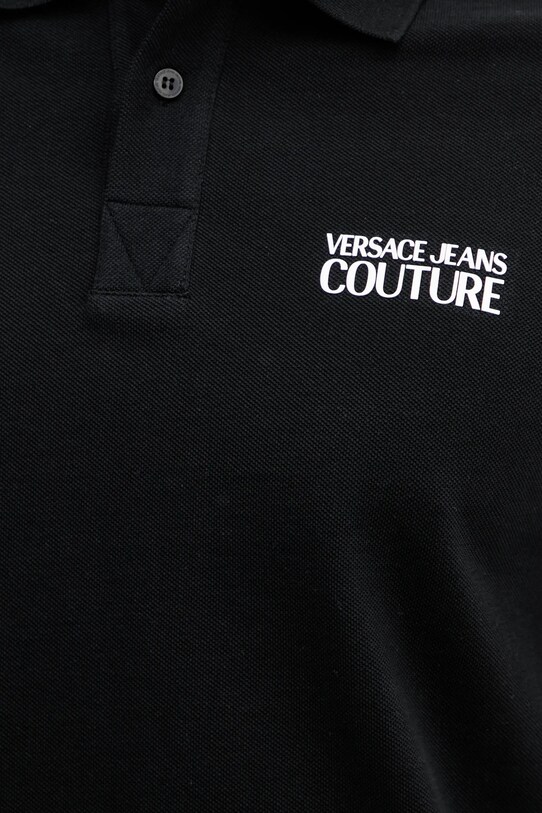 Βαμβακερό μπλουζάκι πόλο Versace Jeans Couture 78GAG623.J0003