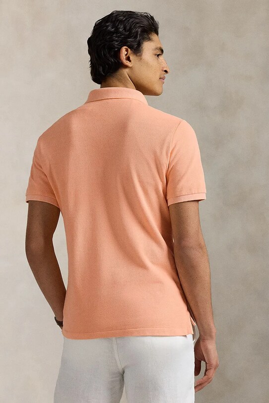 Βαμβακερό μπλουζάκι πόλο Polo Ralph Lauren 710969626 κίτρινο SS25